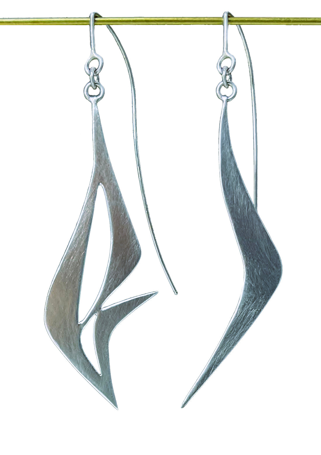 Blue Wave Dangle Earrings