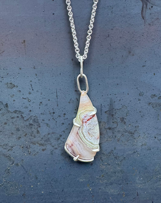 Mexican Lace Agate Pendant