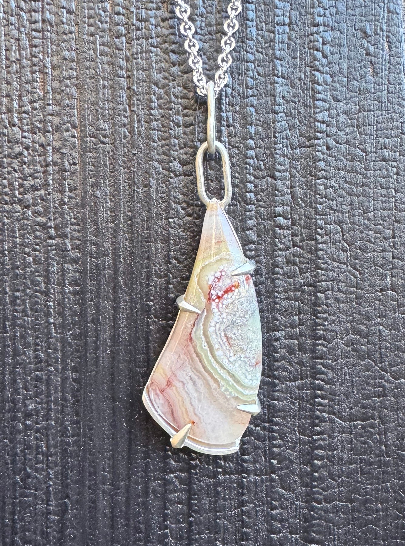 Mexican Lace Agate Pendant